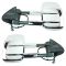03-07 Sierra. Silverado Power, Heated, Manual Telescoping, w/Clear-Smoked TS Lens Chrome Mirror PAIR