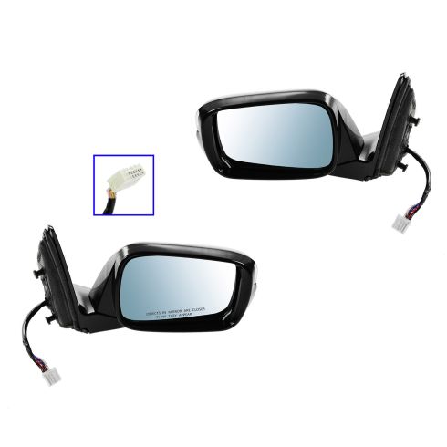 10-12 Acura MDX Power Heated w/Memory w/Turn Signal w/Blue Tint Glass PTM Mirror PAIR