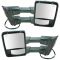 08-10 Ford SD PU Pwr Htd w/Mem Chm & PTM Caps Turn Sig & Clrnce Lite (Upgrade Style) Tow Mirror PAIR