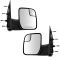 10-13 Ford Van (w/Integrated Spotter ) Textured Black Manual Mirror PAIR