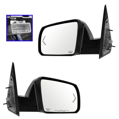 07-12 Toyota Tundra; 08-12 Sequoia Power Folding, Heated,Memory,w/Turn Signal,Chrome Cap Mirror PAIR