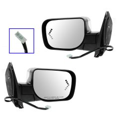 06-07 QX56, Armada; 07 Titan Power, Heated, Puddle Light, Memory w/7 Dot TS Chrome Cap Mirror RH