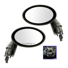 02-06 Mini Cooper, Cooper S; (07-08 Cooper, S (Conv)) Power Heated (Non Folding) PTM Mirror PAIR