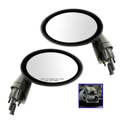 02-06 Mini Cooper, Cooper S; (07-08 Cooper, S (Conv)) Power Heated (Non Folding) PTM Mirror PAIR