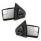 04-08 F150 Pwr Fld, Dual Htd Glass, Dual LED Turn Signl, PL, Chrm & Txt Caps Mirror PAIR (Upgrade)