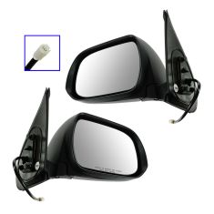 12-13 Toyota Tacoma Power Black Textured Mirror PAIR