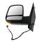 08-12 GM Full Size Van Power Heated w/TS Black Textured Mirror PAIR