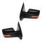 09-10 Ford F150 Power, Heated, w/Turn Signal Black Textured Mirror PAIR