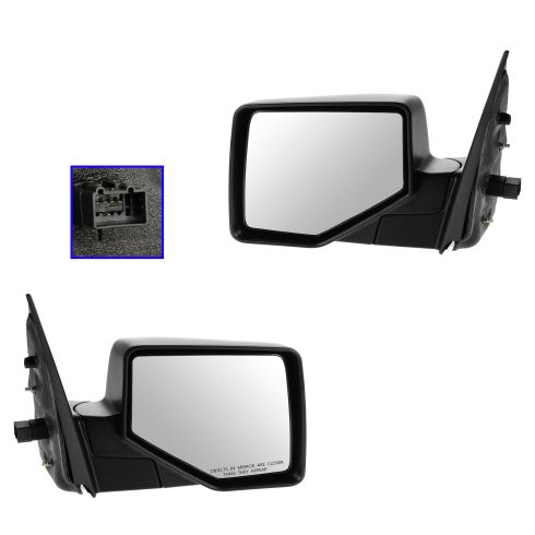 06-10 Ford Explorer; 07-10 Explorer Sport Trac Power w/Puddle Light Textured Black Mirror PAIR