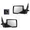 06-10 Ford Explorer; 07-10 Explorer Sport Trac Power w/Puddle Light Textured Black Mirror PAIR