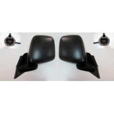 13-14 Nissan NV200 Power Heated Textured Black Mirror w/Heated Convex Insert PAIR