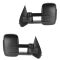 14-15 GM Silverado Sierra Dual Arm Telescopic Pwr Htd (w/Smoke Signal on Hsg) Text Blk Tow Mir PAIR