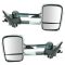 14-15 GM Silverado Sierra Dual Arm Telescopic Pwr Htd (w/Smoke Signal on Hsg) Chrme Cap Tow Mir PAIR