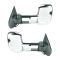 14-15 GM Silverado Sierra Dual Arm Telescopic Pwr Htd (w/Smoke Signal on Hsg) Chrme Cap Tow Mir PAIR