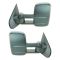 14-15 Chevy Silverado, GMC Sierra 1500, 2500, 3500 Textured Black Manual Telescoping Tow Mirror PAIR