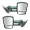 14-15 Chevy Silverado, GMC Sierra 1500, 2500, 3500 Textured Black Manual Telescoping Tow Mirror PAIR