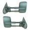 14-15 Chevy Silverado, GMC Sierra 1500, 2500, 3500 Textured Black Manual Telescoping Tow Mirror PAIR