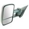 14-15 Chevy Silverado, GMC Sierra 1500, 2500, 3500 Textured Black Manual Telescoping Tow Mirror PAIR