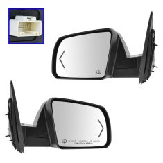 14-15 Toyota Tundra Powr Folding, Memory, Heated, Puddle Light, Turn Signal w/Chrome Cap Mirror PAIR
