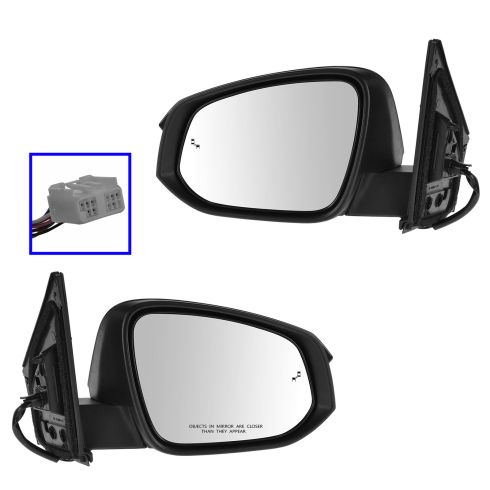 13-14 Toyota Rav4 (w/Blind Spot Protection) Power, Heated, w/Turn Signal w/PTM Cap Mirror PAIR