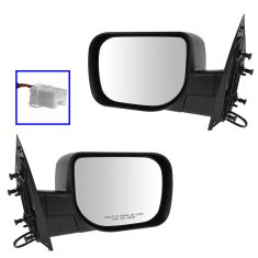 04-14 Nissan Armada; 04-05 Infiniti QX56; 04-09 Titan Power w/Textured Black Cap Mirror PAIR