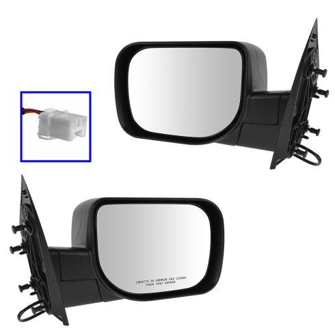 04-14 Nissan Armada; 04-05 Infiniti QX56; 04-09 Titan Power w/Textured Black Cap Mirror PAIR