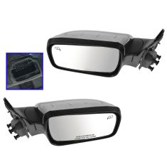 08-09 Taurus, Sable Power Heated Memory Puddle Light Chrome Cap Mirror PAIR