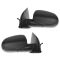 10-11 Hyundai Accent Manual Remote Textured Mirror PAIR