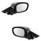 06-10 Chrysler 300; 05-08 Dodge Magnum Manual Folding Power Heated Black w/Chrome Cap Mirror Pair