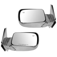 98-99 Suburban, Tahoe, Yukon Power Heated Chrome Mirror PAIR