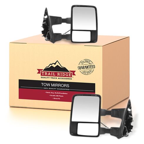 08-15 Ford SD PU Pwr Fold, Pwr Teles, Htd, Mem, Smoked Trn Sig & Clrnce Lite Txtrd Tow Mirror Pair