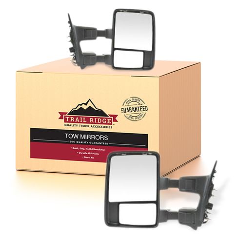 08-10 Ford SD PU Pwr Fold Htd Smoked Trn Sig & Clrnce Lite w tex Caps (Upgrade) Tow Mir Kit PR