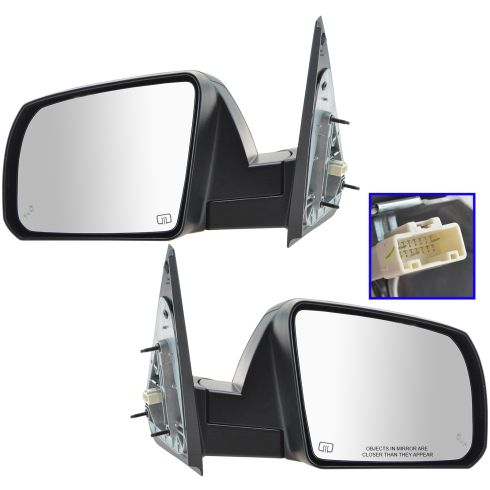 14-16 Toyota Tundra Power, Heated (w/Blind Spot Indicator) PTM Cap Mirror PAIR