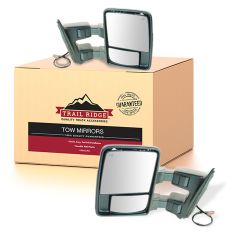 11-16 Ford SD PU Pwr Fold, Pwr Telesp, Temp Htd Smk TS & Clrnce Lite Dual Arm Tow Mir w/PTM Cap PAIR