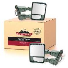 11-16 Ford SD PU Pwr Fold, Pwr Telesp, Temp Htd Smk TS & Clrnce Lite Dual Arm Tow Mir Text Cap PAIR