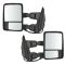 08-15 Ford SD PU Pwr Fold, Pwr Teles, Htd, Mem, Smoked Trn Sig & Clrnce Lite Tow Mirror PTM Cap PAIR