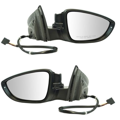 09-12 VW Passat CC Power, Heated w/Signal & Puddle Light PTM Mirror Pair