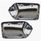 99-07 Ford Super Duty Pickup w/Upgraded Mirror; 08-15 SD w/Raised Trim Line Chrome Mirror Cap PAIR
