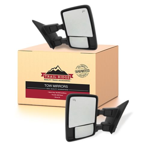 13-14 F150 Pwr Fld, Pwr Telesp, Htd, Mem, Smk Turn Sig Upgrde Kit, CL Dual Arm w/ Chrome Cap Kit