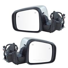 11-17 Dodge Durango Power, Heated, Memory w/Blind Spot Ind & Hsg Mtd LED Trn Sgnl Chrme Cap Mir PAIR