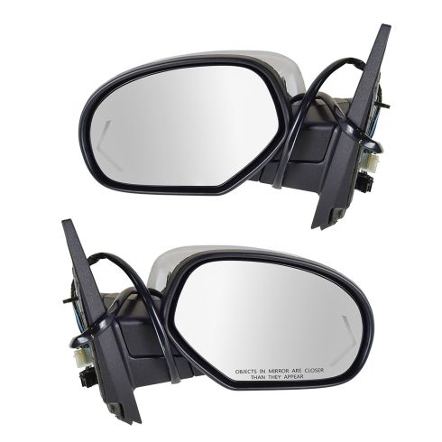 09-13 Silverado, Sierra 1500; 09-14 2500; 10-14 3500 Pwr Fld , Htd, Mem, Chev TS CHM Cvr Mirror PAIR
