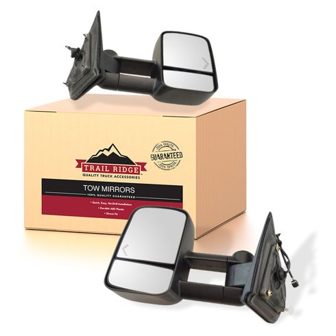 14-16 Silverado, Sierra 1500 Power, Heated, Dual Arm, w/Chevron Signal Mirror PAIR (TR)