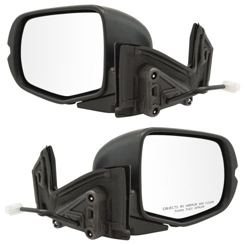 16-17 Honda Pilot; 17-18 Ridgeline Power w/Textured Black Cap Mirror PAIR
