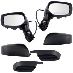 15 Subaru Impreza Wagon-Sedan, XV Crosstrek Power Textured Black Mirror PAIR