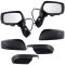 15 Subaru Impreza Wagon-Sedan, XV Crosstrek Power Textured Black Mirror PAIR