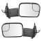 16-18 Toyota Tacoma Power, Heated w/TS & BSM Upgrade Flip Up Style w/Chrome Perf Tow Mirror PAIR