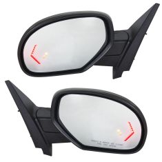 09-14 GM FS SUV Power Folding, Htd, Mem, Puddle Light w/BSM & Chevron TS PTM Cap Mirror PAIR