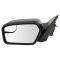 11-12 Ford Fusion Power Heat Puddle Blind Spot Glass Gloss Blk Mirror Pair