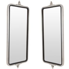 Heavy Duty Truck 16 x 7 OEM Style Stainless Steel West Coast Mirror PAIR