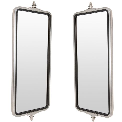 Heavy Duty Truck 16 x 7 OEM Style Stainless Steel West Coast Mirror PAIR